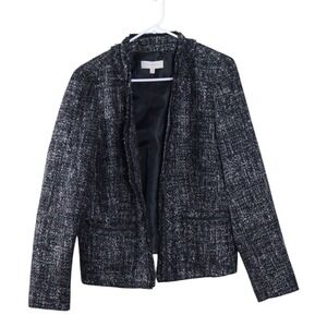 Talbots Woman Acrylic Wool Blend Jacket Multi-Color Size 14 Professional Career